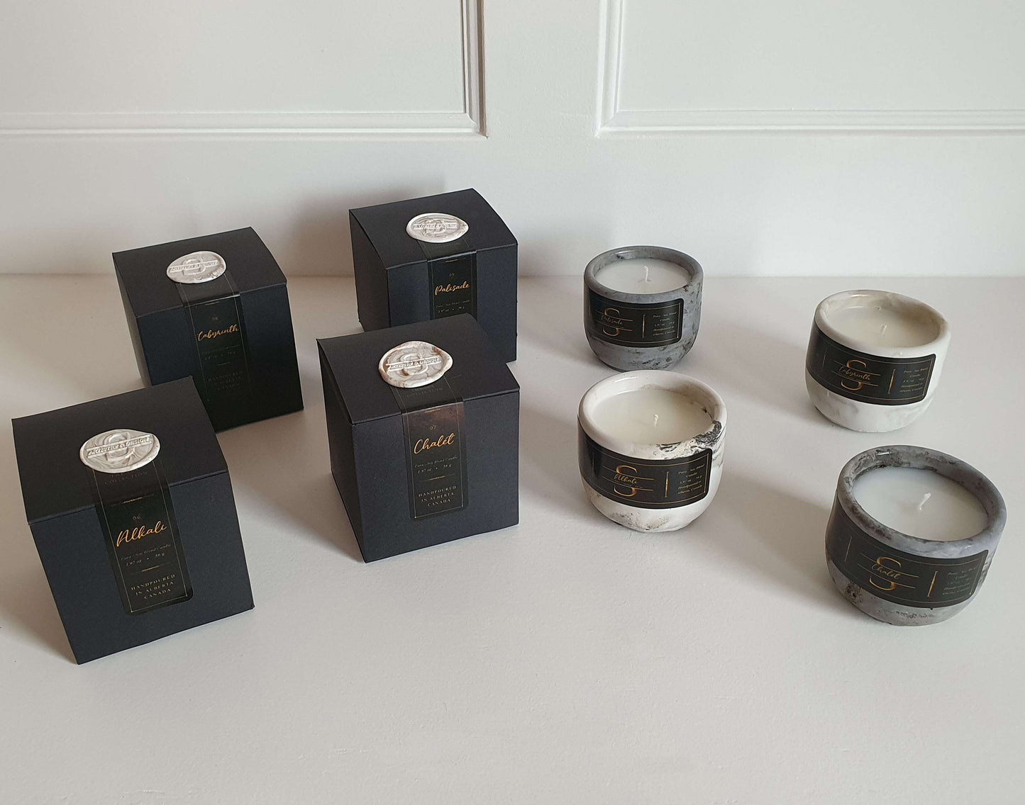 10 Lux 2" Concrete Candle Bundle