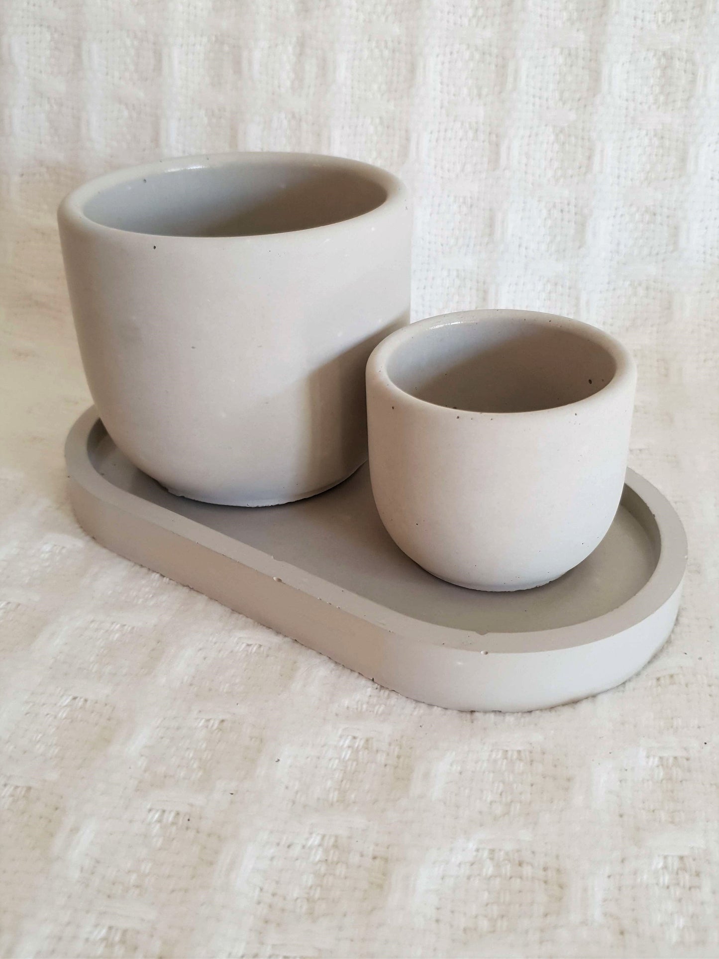 Founder Concrete Oval Tray