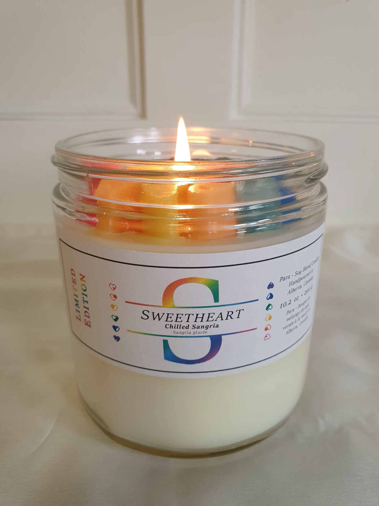 Sweetheart 3" Glass Candle