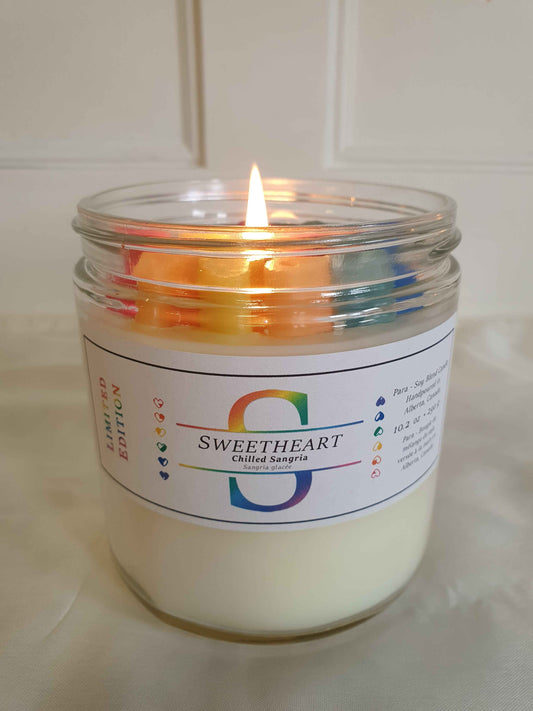 Sweetheart 3" Glass Candle