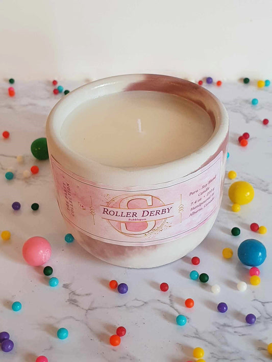 14 Roller Derby 3" Concrete Candle